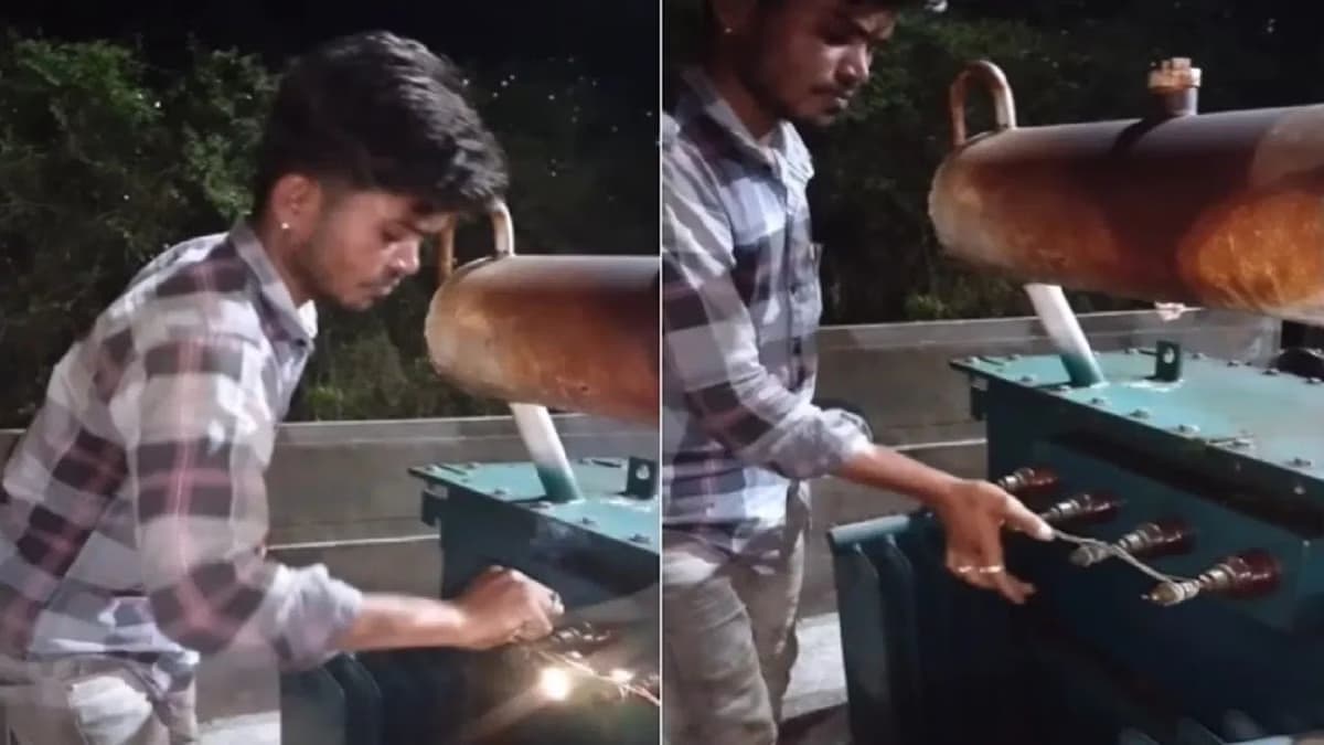 युवक ने नंगे हाथ जोड़ दिए ट्रांसफार्मर पर तार, लोग बोले-यमराज का भांजा लगता है ये