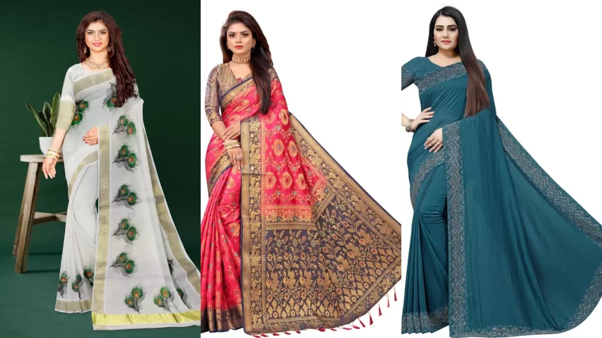 Flipkart Big Billion Days Buy Saree: दिवाली से पहले Flipkart का धमाकेदार ऑफर, इतने कम दामों में खरीदें फैंसी लुक की साड़ियां