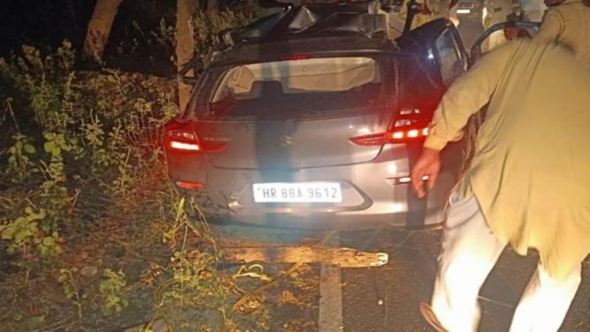 भिवानी में तेज रफ्तार कार की खड़े ट्रक से भिड़ंत, मौत की नींद सो गए पांच दोस्त समेत 6 लोग