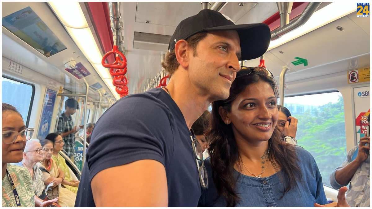 महंगी कार छोड़ Hrithik Roshan ने Metro से किया ट्रेवल, तस्वीरें वायरल होते ही सोशल मीडिया पर मची हलचल