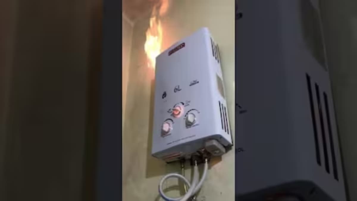 सर्दी की दस्तक से पहले आने लगे डरावने Video सामने, देखें गीजर चालू कर बाथरूम में घुसते ही कैसे लग गई आग