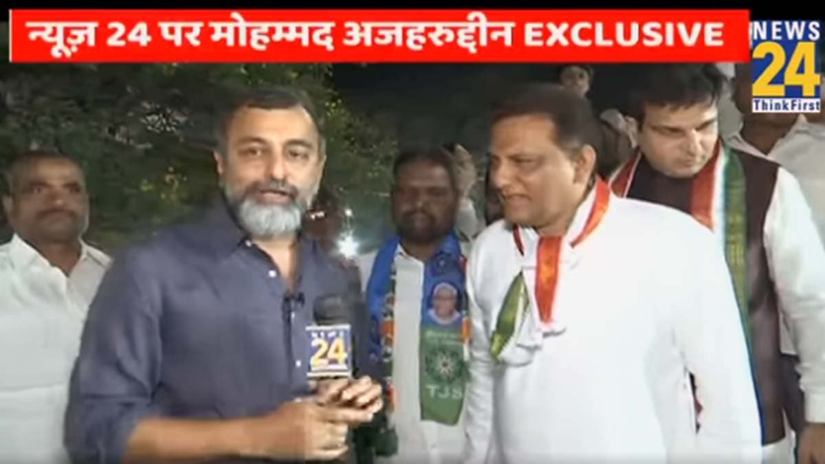 Exclusive Interview 'घरेलू पिच' पर उतरे अजहरुद्दीन को नहीं ओवैसी के सिपाही का खौफ; बोले-10 साल में BRS ने कुछ नहीं किया