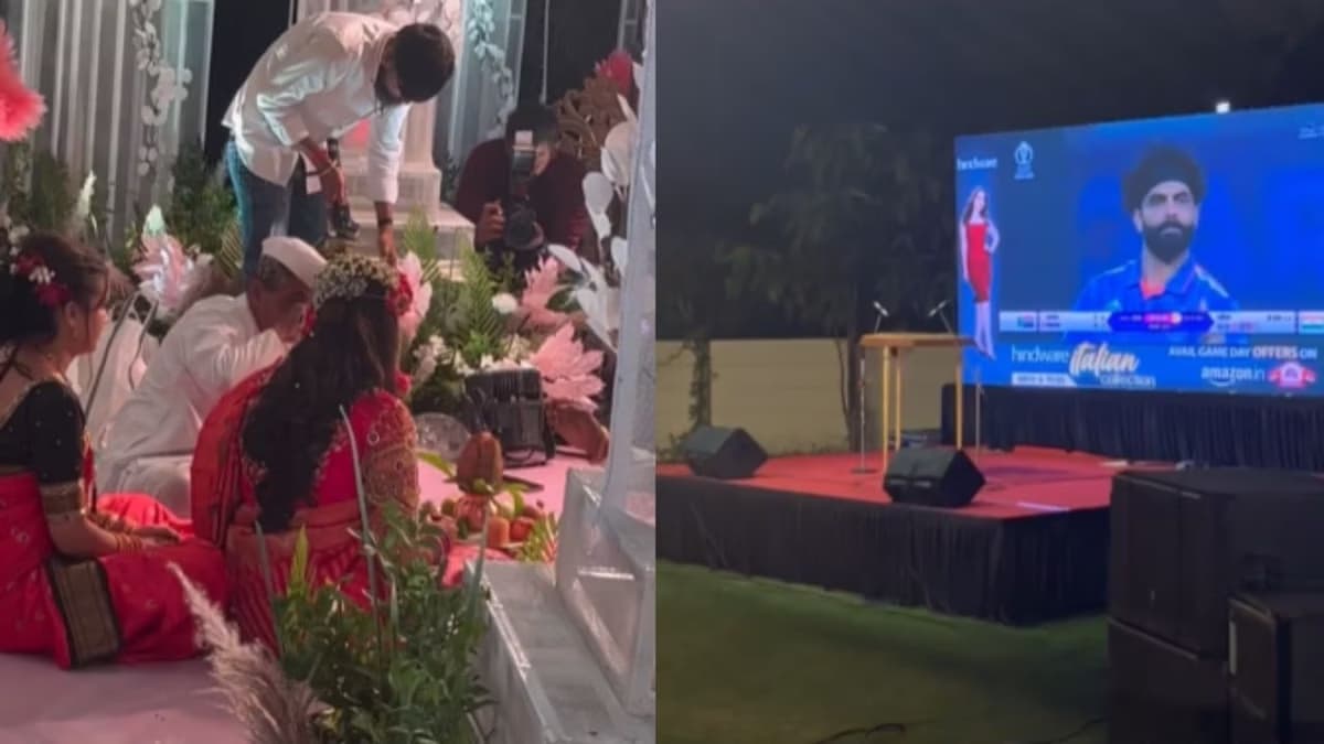 ...और जब Ring Ceremony में लगने लगे चौके-छक्के; देखें क्रिकेट लवर कपल के धांसू जुगाड़ का Video