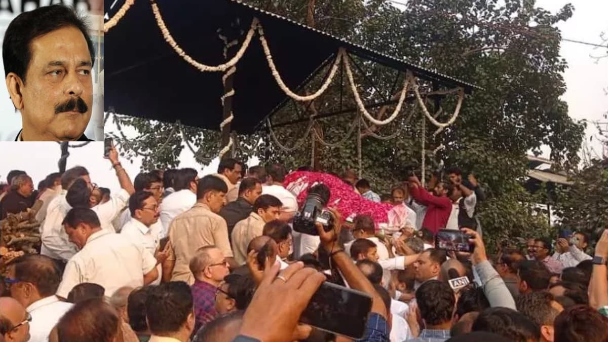 पंचतत्व में विलीन हुए सहारा श्री सुब्रत राॅय, दोनों बेटे नहीं हो पाए अंतिम संस्कार में शामिल; पोते हिमांक ने दी मुखाग्नि