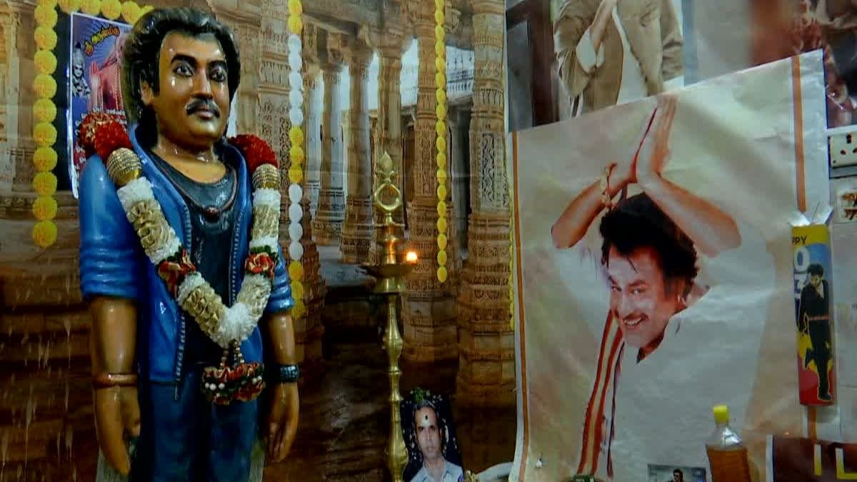 Rajinikanth का जबरा फैन, घर में 'थलाइवा' का मंदिर बना लगाई 250 किलो की मूर्ति