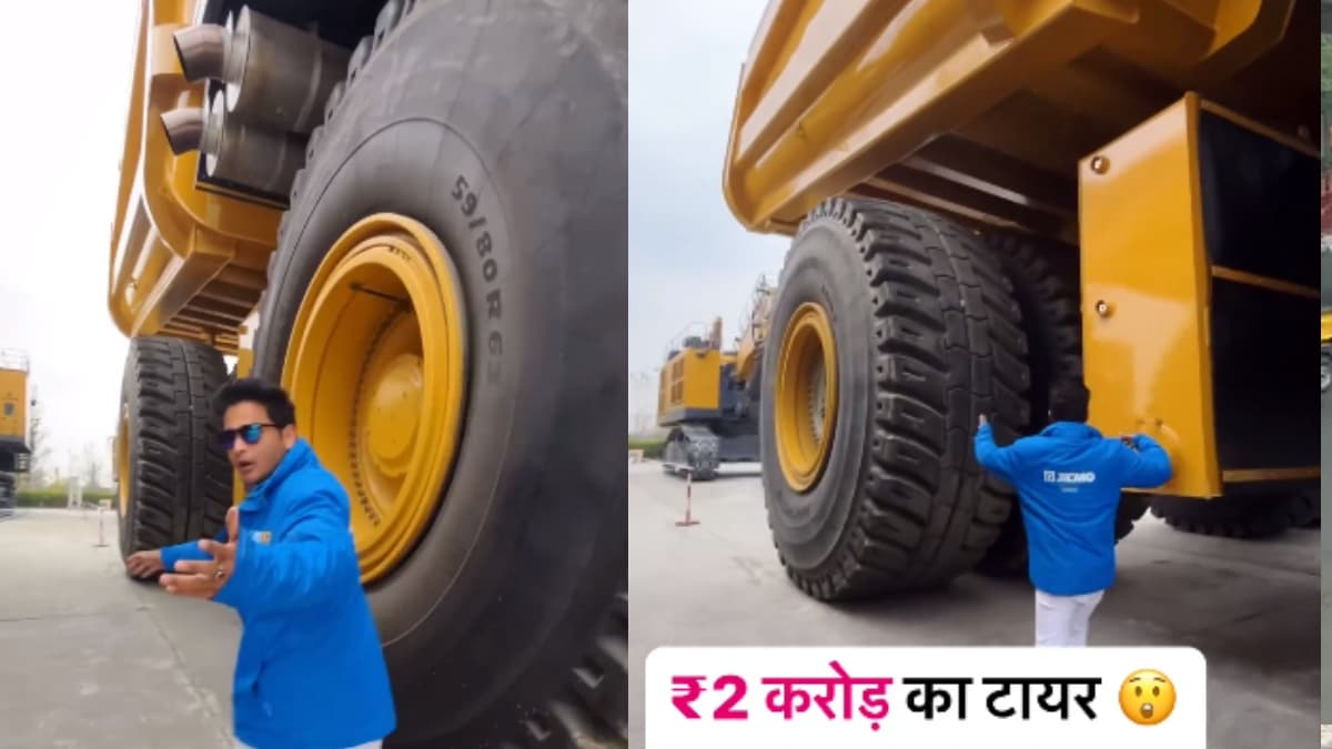 ट्रक है या घर! तीन मंजिल जितनी ऊंचाई, टायर्स के सामने आदमी भी लगता है बौना, देखें Video