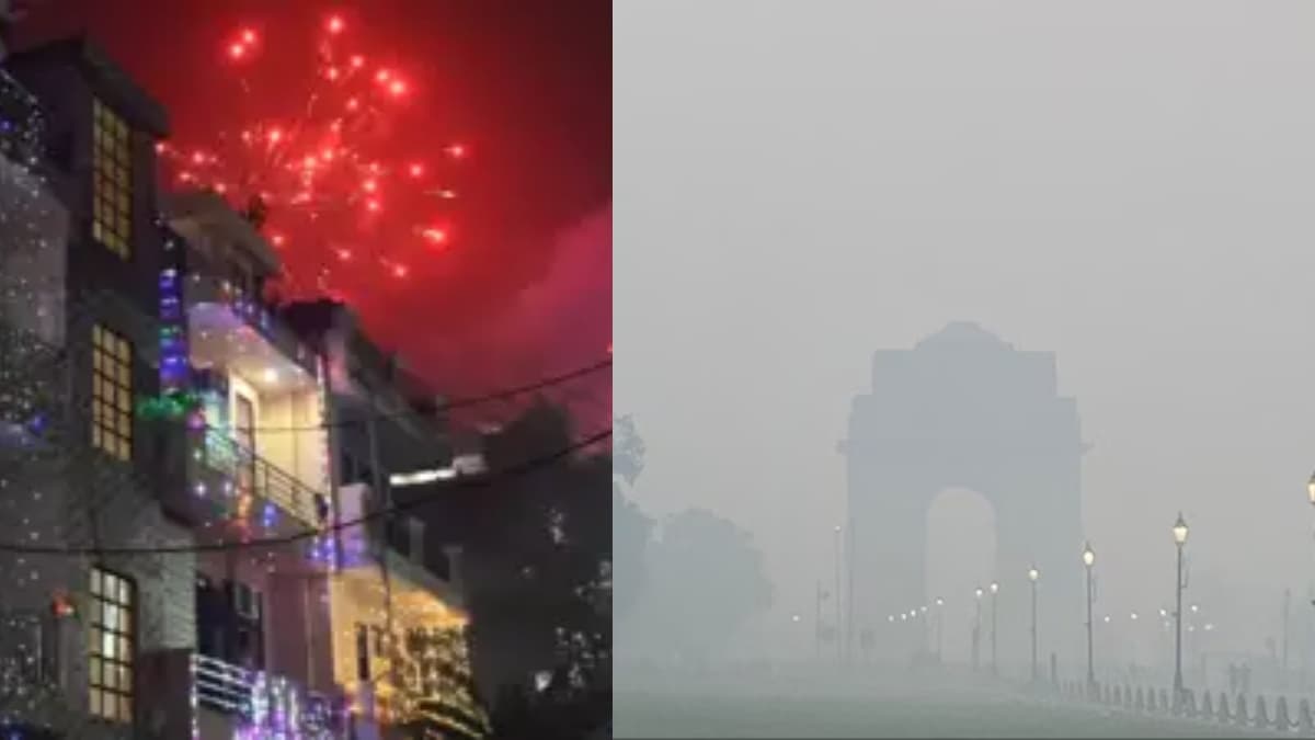 दिल्ली- NCR में 999 तक पहुंचा AQI, दिवाली पर हुई आतिशबाजी ने फिर बढ़ाया 'खतरा'
