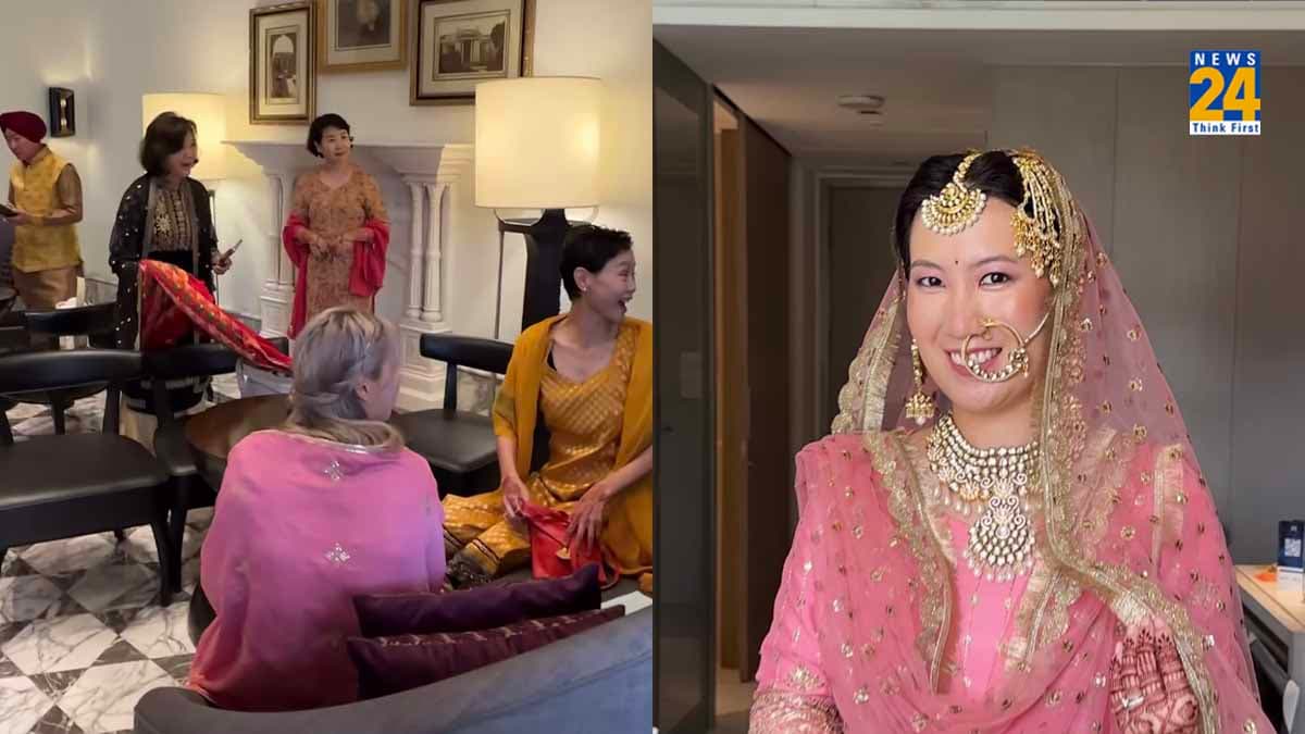 Viral Video: पंजाबी दुल्हन बन कोरियन लड़की ने ढाया कहर, खूबसूरती देख रह जाएंगे दंग