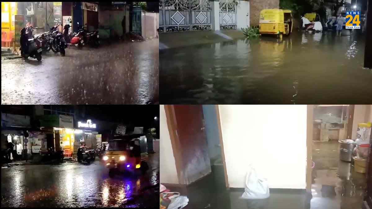 Tamil Nadu के कई हिस्सों में भारी बारिश, तिरुवन्नामलाई, इरोड में जलभराव, देखें Video