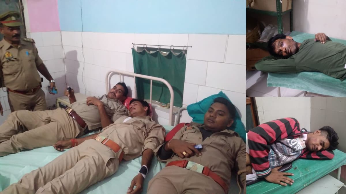 'राइफल छीनकर भागे बदमाश... फिर यूपी पुलिस पर शुरू हुई ताबड़तोड़ फायरिंग', मुठभेड़ में 2 आरोपियों के साथ 3 पुलिसकर्मी घायल