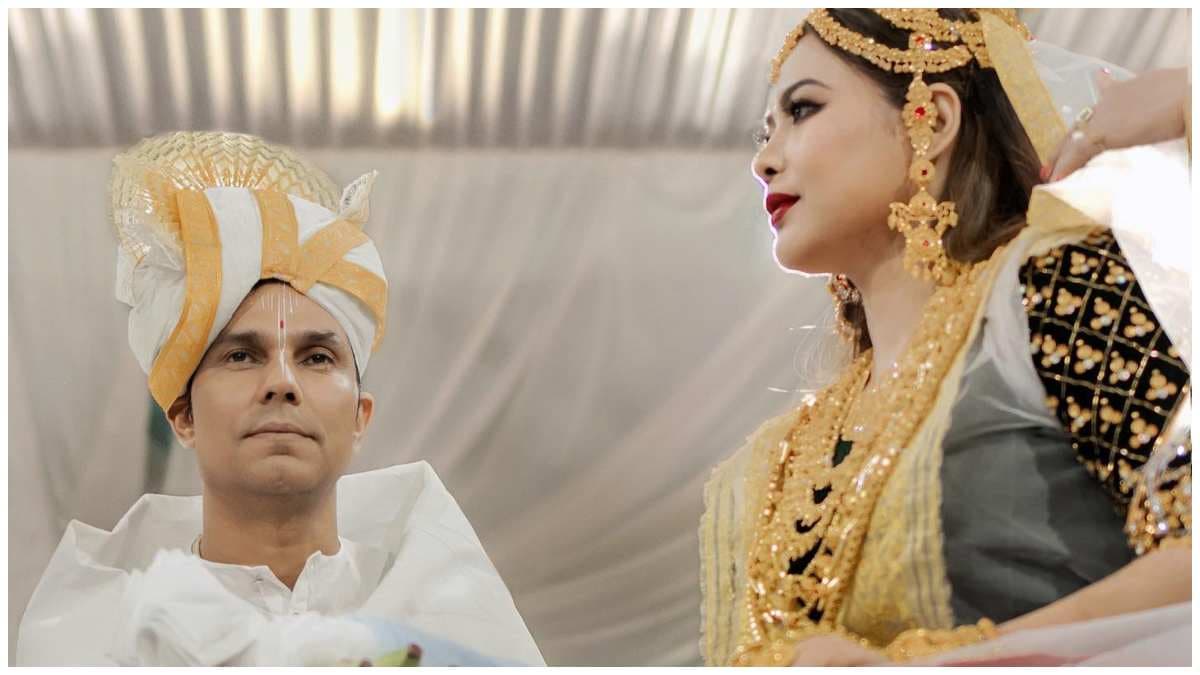 Randeep Hooda और Lin Laishram का रिसेप्शन वीडियो वायरल, यूं सेलिब्रेट करता दिखा न्यूली मैरिड कपल
