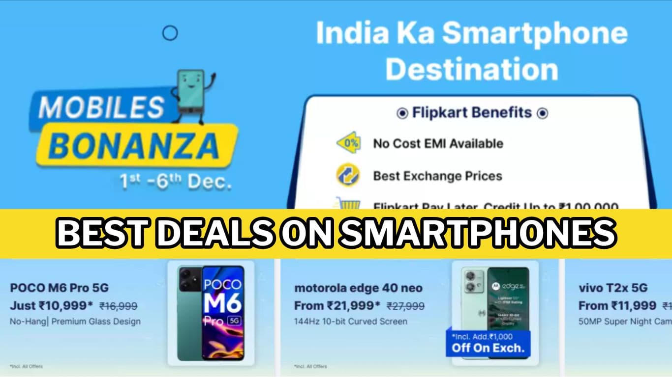 Flipkart Mobile Bonanza Sale: सैमसंग से लेकर मोटोरोला तक कई स्मार्टफोन्स मिल रहे सस्ते में, चेक करें डील्स