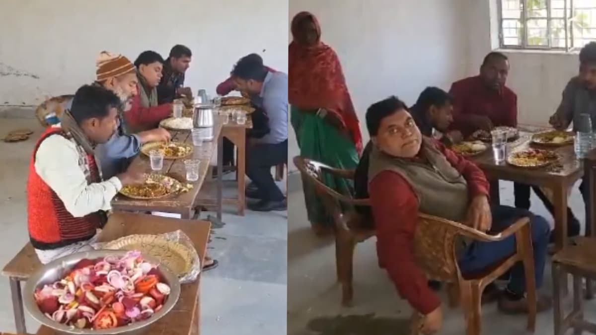 हंगामा शांत कराने पहुंचे अधिकारी स्कूल में ही करने लगे 'मटन पार्टी', बिहार का वीडियो हो रहा वायरल