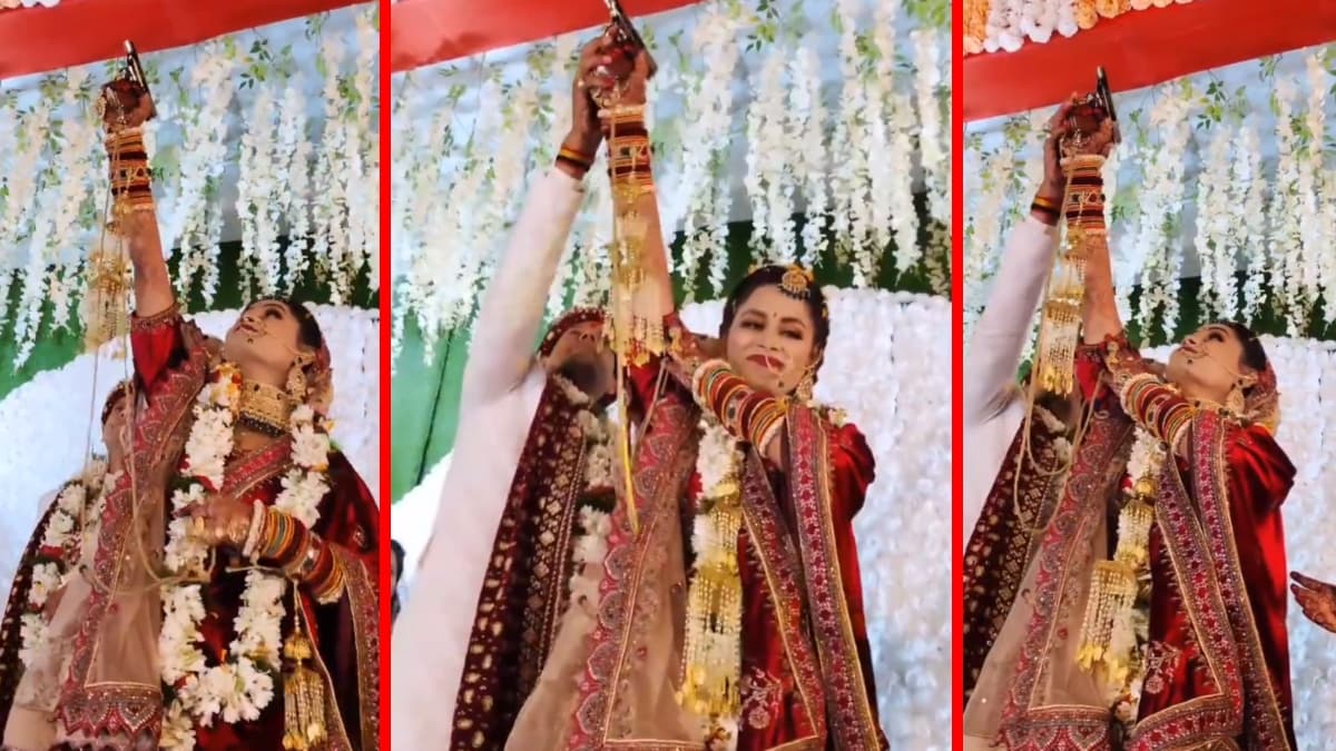 Marriage Firing Video: 'ससुराल से पहले जेल जाएगी क्या?', दूल्हे के साथ स्टेज पर ही फायरिंग करती दुल्हन का वीडियो वायरल
