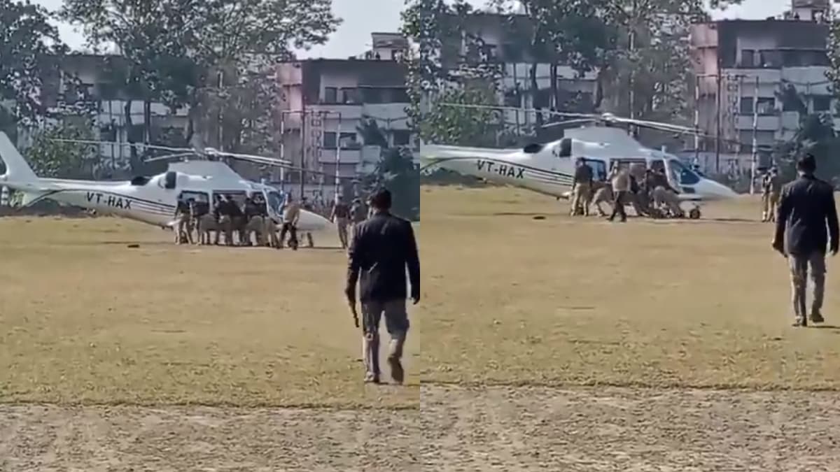 कभी हेलीकॉप्टर को धक्का लगाते देखा है क्या? वायरल हो रहा है ये वीडियो