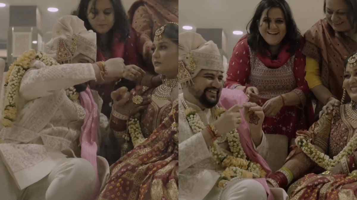 Wedding Funny Viral Video : पंडित जी बोले- जयमाला पीछे करो; दूल्हे की हरकत पर दुल्हन भी नहीं रोक पाई हंसी