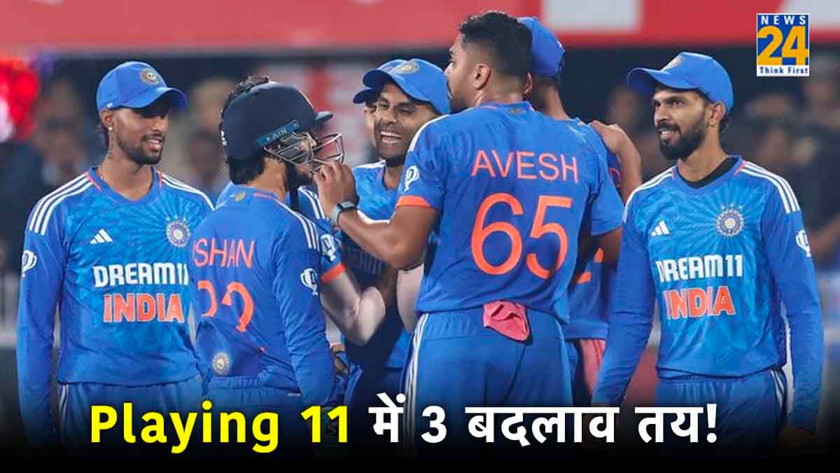 India vs Australia 4th T20 Playing 11 Shreyas Iyer Returns As Vice Captain Three Changes in Team