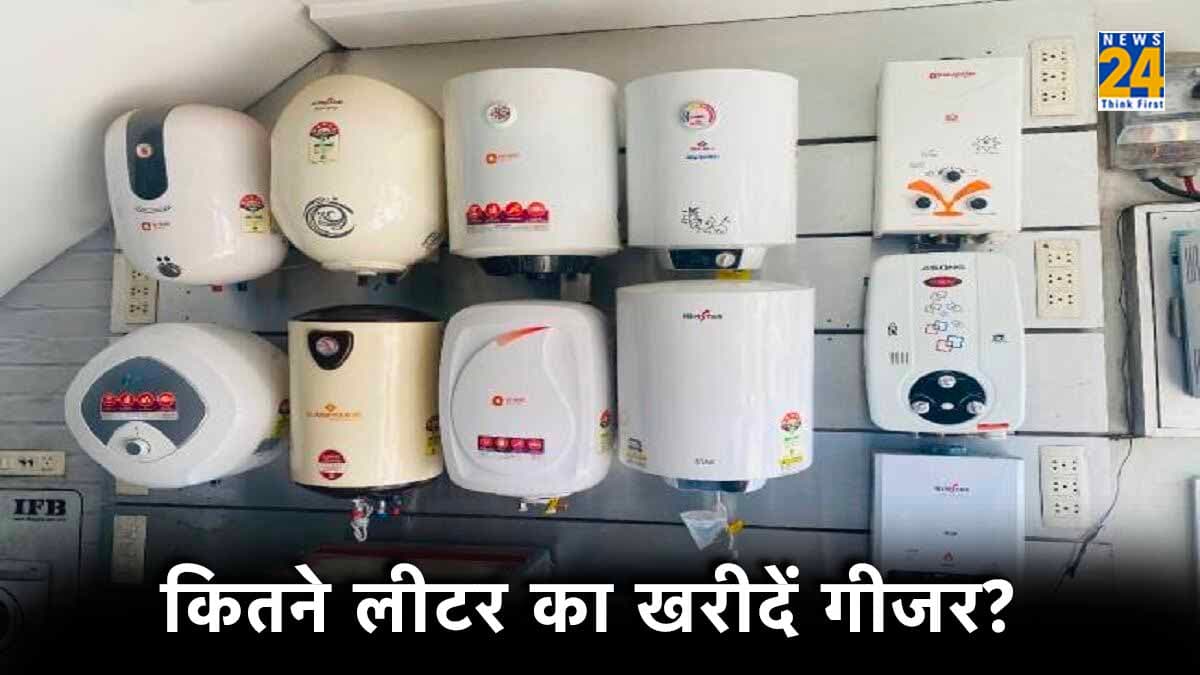 Geyser Tips: घर में कितने लीटर का गीजर लगाना सही? अकेले हैं तो ये रहेगा बेस्ट