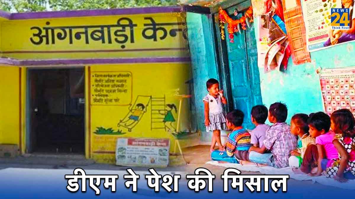 यूपी के हाथरस जिले की डीएम ने आंगनवाड़ी केंद्र में कराया अपने बच्चे का एडमिशन, हर तरफ हो रही तारीफ