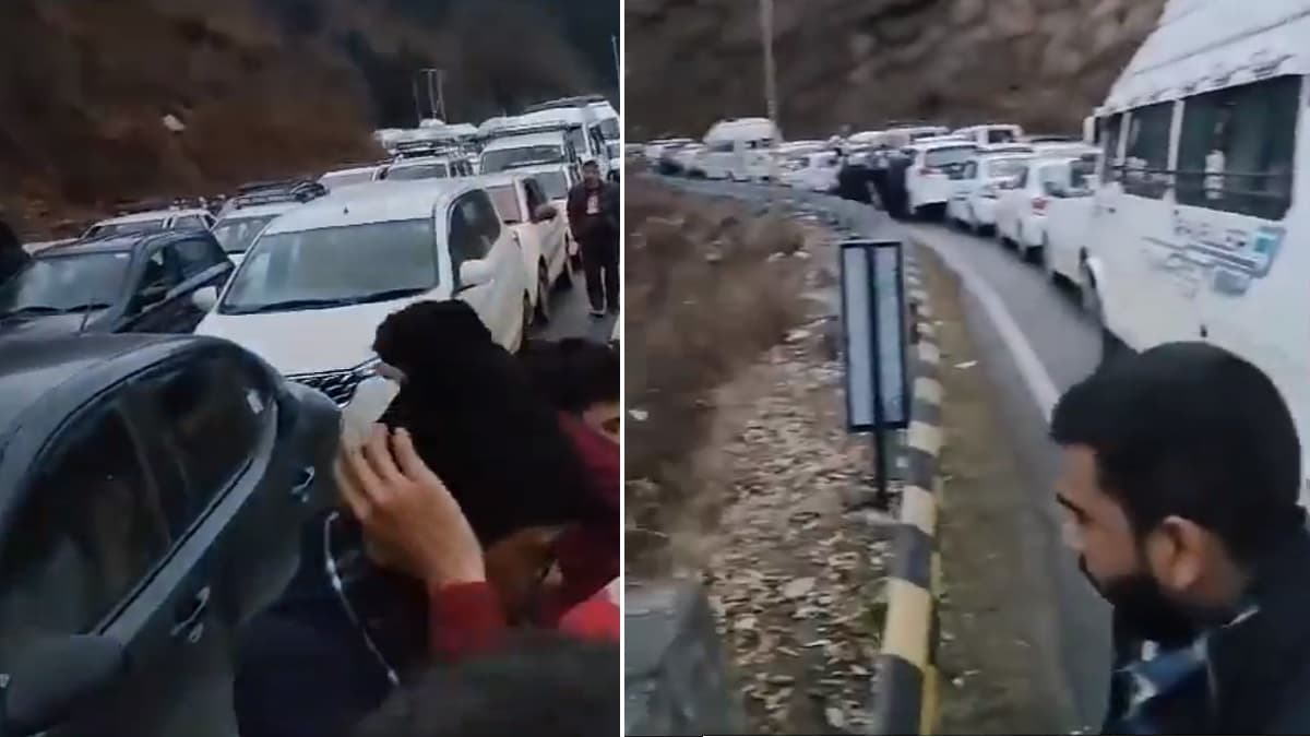 OMG! क्रिसमस से पहले मनाली में Traffic Jam, कसोल से लेकर अटन टनल तक गाड़ियां की लंबी कतारें