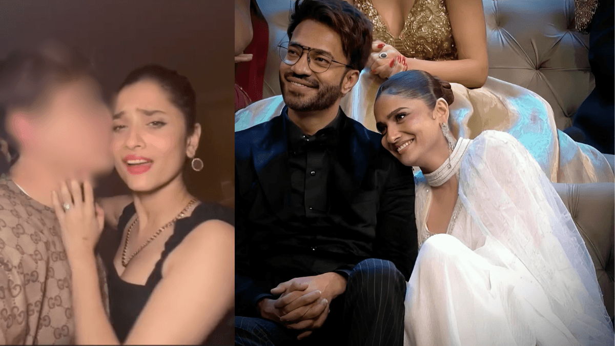 Vicky Jain ने नहीं तो किस कंटेस्टेंट ने कर दिया Ankita Lokhande को Kiss? वीडियो वायरल