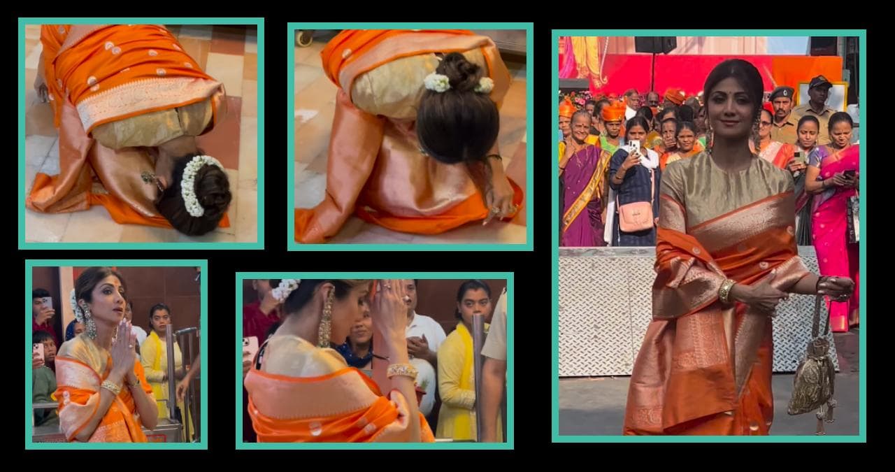 मंदिर में माथा टेकते वक्त Shilpa Shetty से हुई बड़ी भूल, यूजर्स ने लगाया 'ढकोसला' करने का आरोप