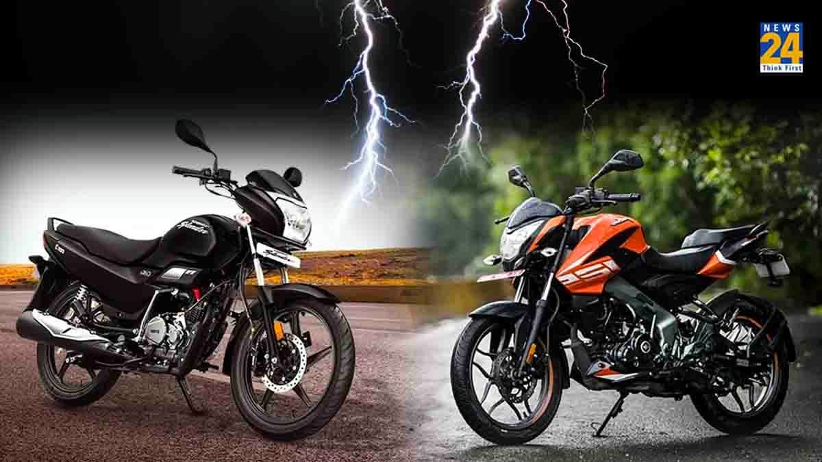 bajaj Pulsar NS125 and hero Super Splendor Engine power is same but difference in mileage know details.