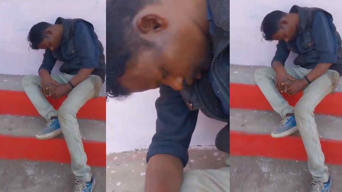 Video में नशे में टुन्न दिख रहा शख्स सरकारी स्कूल का शिक्षक है, यह क्या बच्चों को पढ़ाएगा?