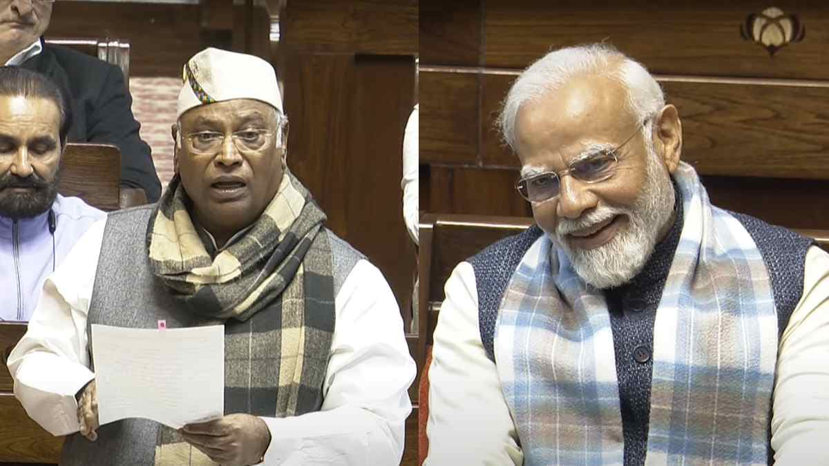 संसद भवन में ऐसा क्या बोले मल्लिकार्जुन खड़गे, बीजेपी नेता हुए प्रसन्न और हंसते रह गए PM मोदी