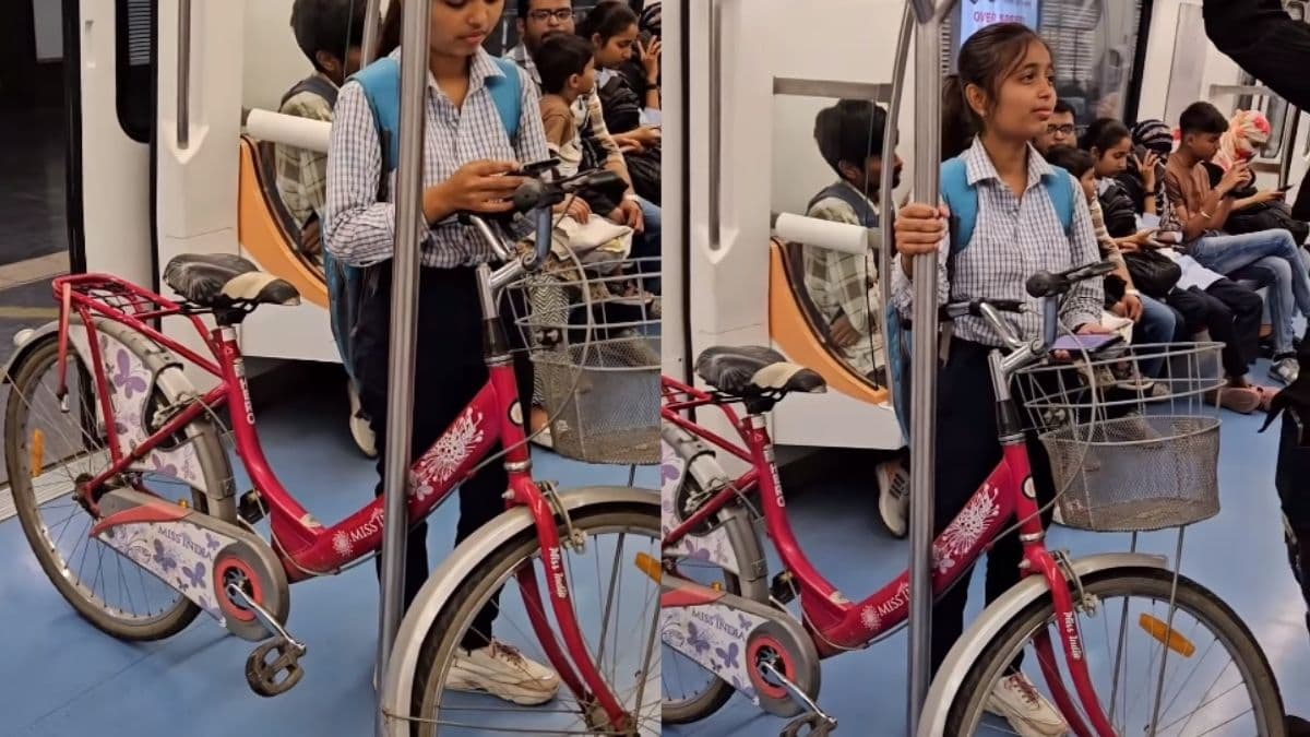 Metro में कुछ ऐसा लेकर पहुंच गई लड़की, वीडियो देख यूजर्स बोले-असंभव, ये हो क्या रहा है?