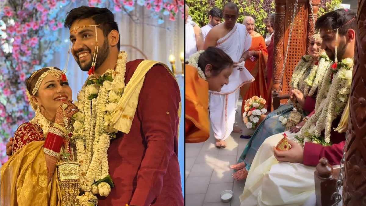 Ishqbaaaz एक्ट्रेस Nehalaxmi Iyer बनीं दुल्हन, साउथ इंडियन वेडिंग की झलक आई सामने