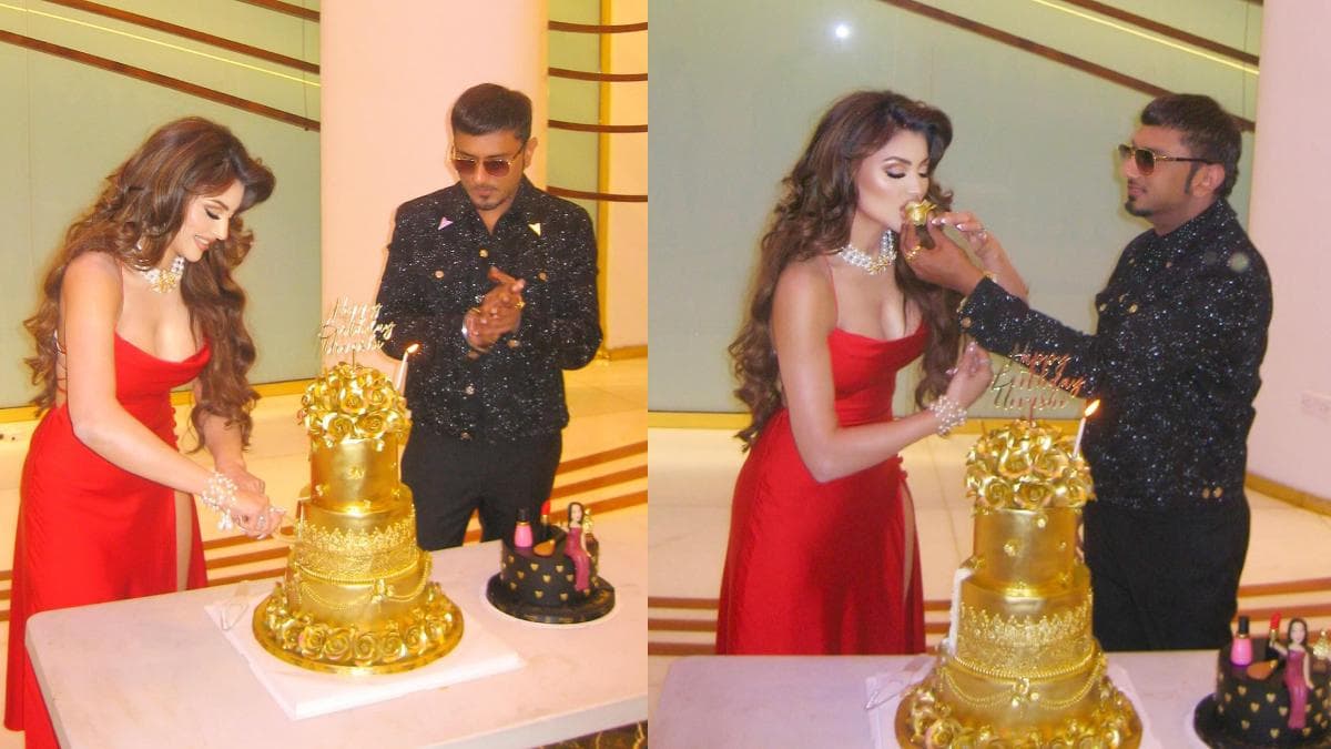 Urvashi Rautela ने बर्थडे पर काटा 24 कैरेट गोल्ड केक, फोटोज में दिखी एक्ट्रेस की अमीरी