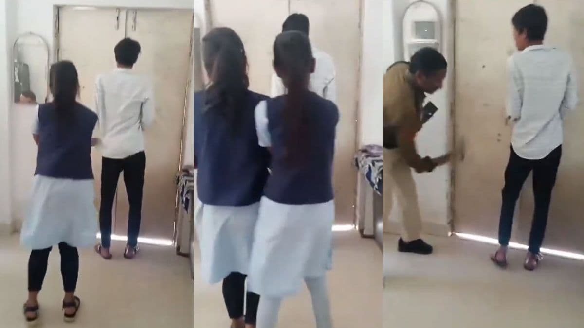 लड़कियों को छेड़ने वाले को मिली तालिबानी सजा! पुलिस थाने में बेल्ट से पिटवाया; भड़के लोग