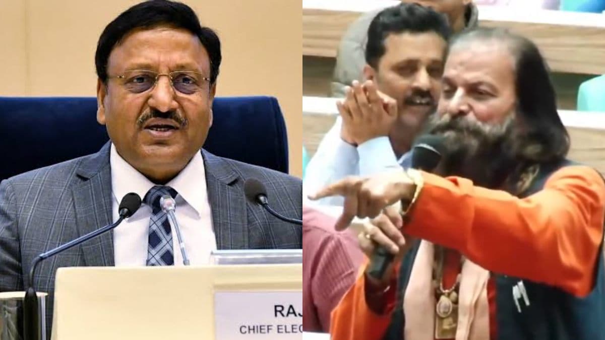'आप ऐसा नहीं बोल सकते...', प्रेस कॉन्फ्रेंस में भड़के CEC राजीव कुमार