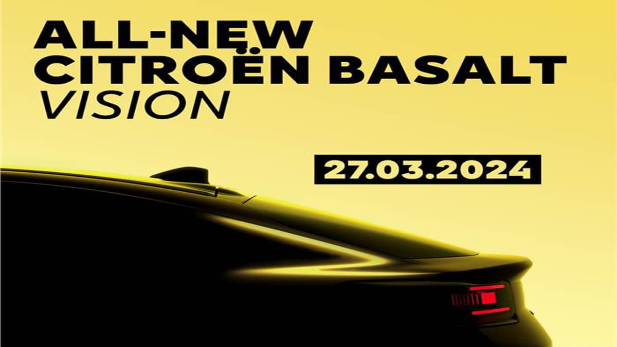 Tata Curvv को टक्कर देने आ रही है नई Citroen Basalt, 27 मार्च को होगी पेश