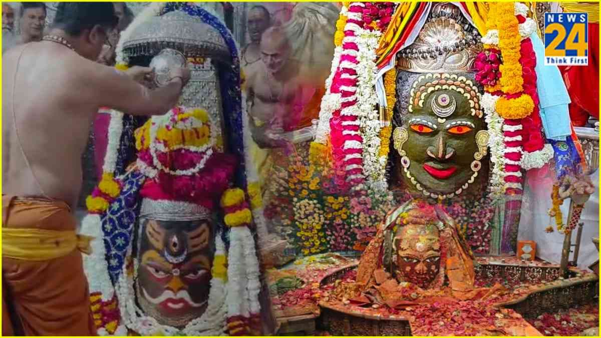 Rang Panchami 2024: टेसू के फूलों के रंग से भगवान महाकाल ने खेली होली, शिव भक्तों पर छाया रंग पंचमी का रंग, देखें वीडियो