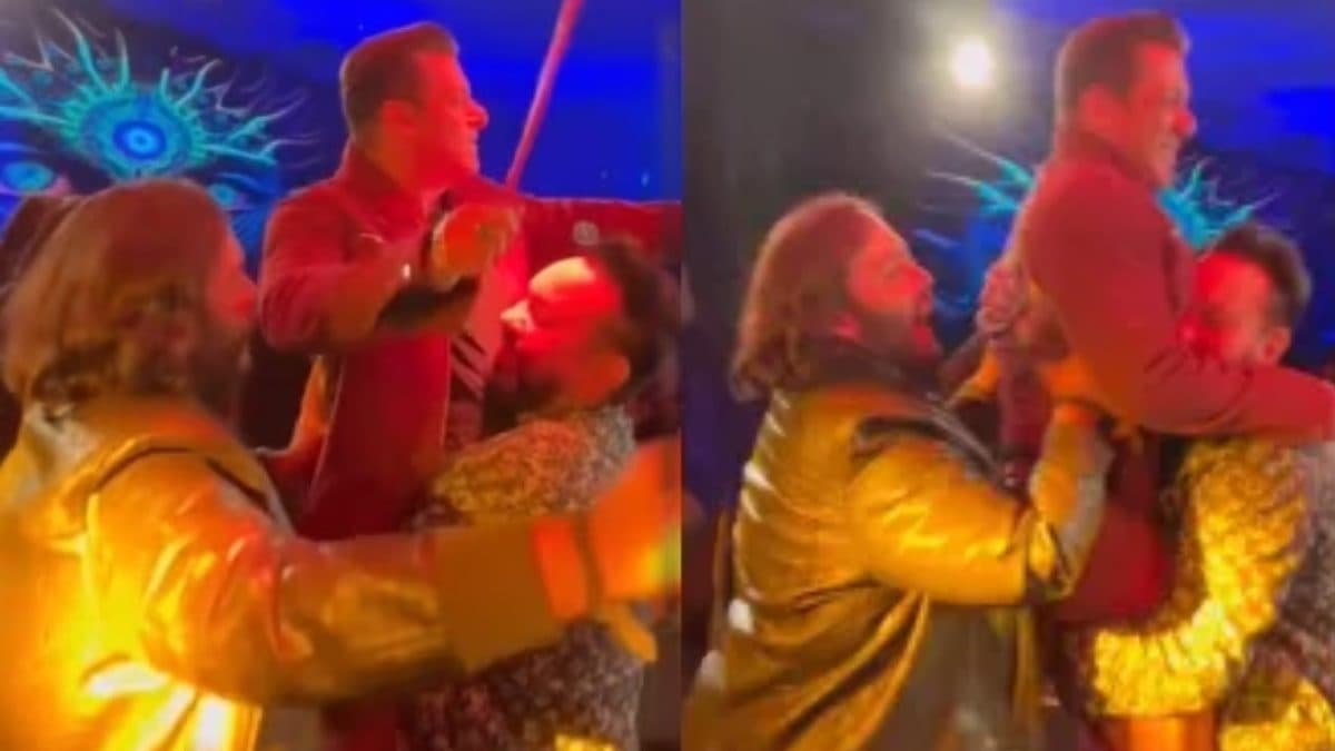 Salman Khan को गोद में उठाकर नाचे Anant Ambani, लोग बोले 'सिर्फ अंबानी का लड़का कर सकता है'