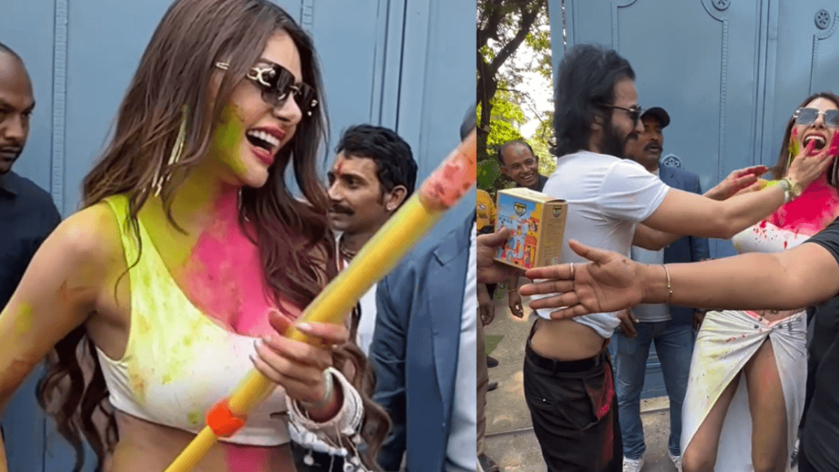 Sherlyn Chopra ने कुछ यूं मनाई होली, लोग बोले- 'चूड़ियां पहनी हैं बहन कपड़े भी पहन लेती'