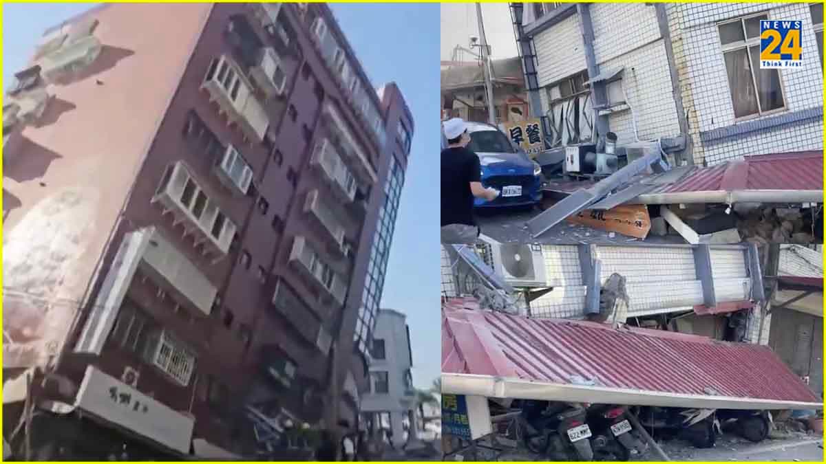 इमारतें गिरी, पहाड़ दरके, मची चीख पुकार; Videos में देखें ताइवान में भूकंप से कैसे मचा हाहाकार?