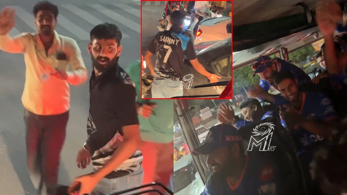Video: दिल जीत लिया सन्नी भाई...MI की बस को युवक ने जाम से निकाला, पूरी टीम ने बजाईं तालियां