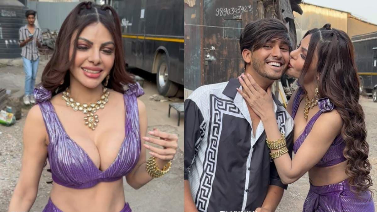 किसी की बाहों में आईं तो किसी को दिया चुम्मा, Sherlyn Chopra को हुआ प्रेम रोग?