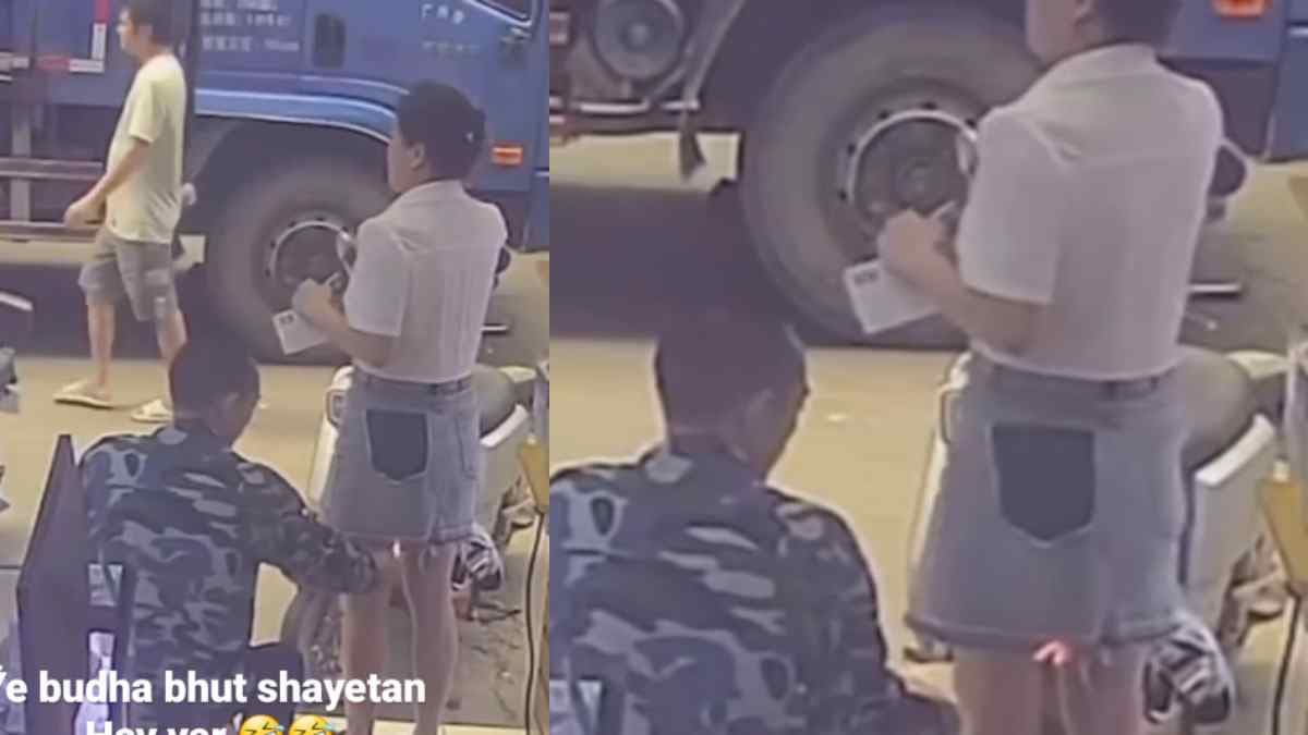 बूढ़े चौकीदार की शर्मनाक हरकत, लड़की की स्कर्ट में लगाई आग