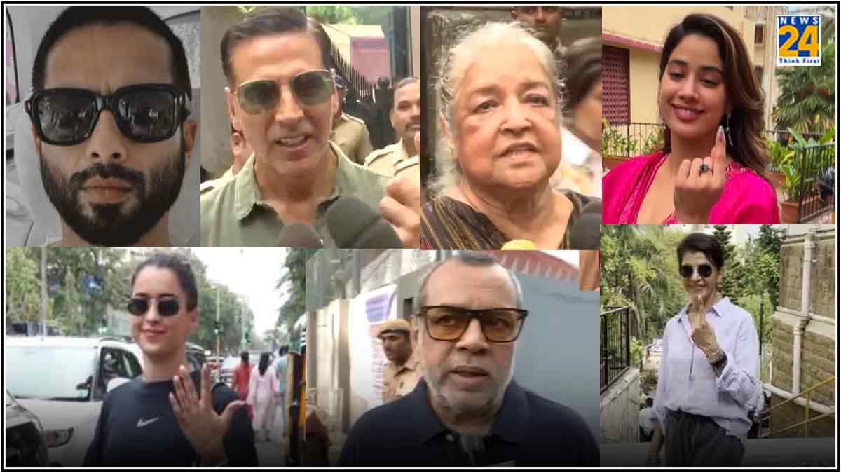 Lok Sabha elections 2024: धर्मेंद्र ने 88 साल की उम्र में डाला वोट, पोलिंग बूथ पर नजर आए सितारे