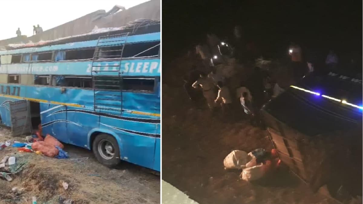 सिर फूटे और बहा खून, मची चीख पुकार; 2 पैसेंजरों की मौत 40 घायल, MP में ब्रिज से नीचे गिर बस