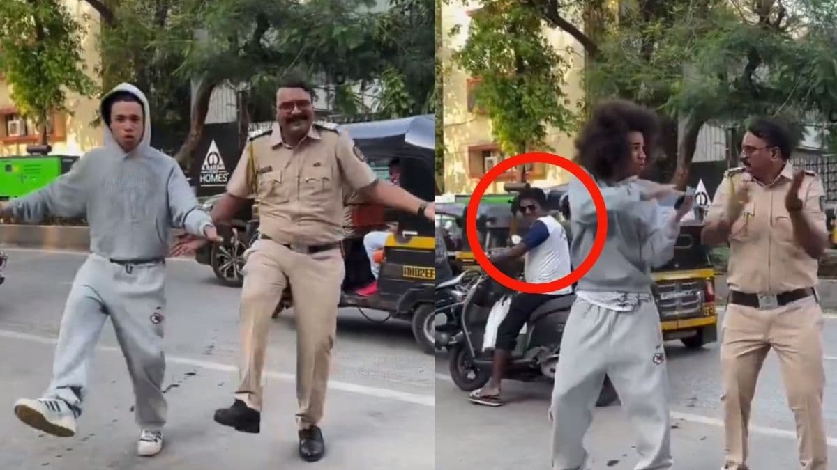 रील बनाने में मस्त हुआ पुलिसवाला, पीठ पीछे कानून तोड़ते दिखे लोग; वायरल हो रहा वीडियो