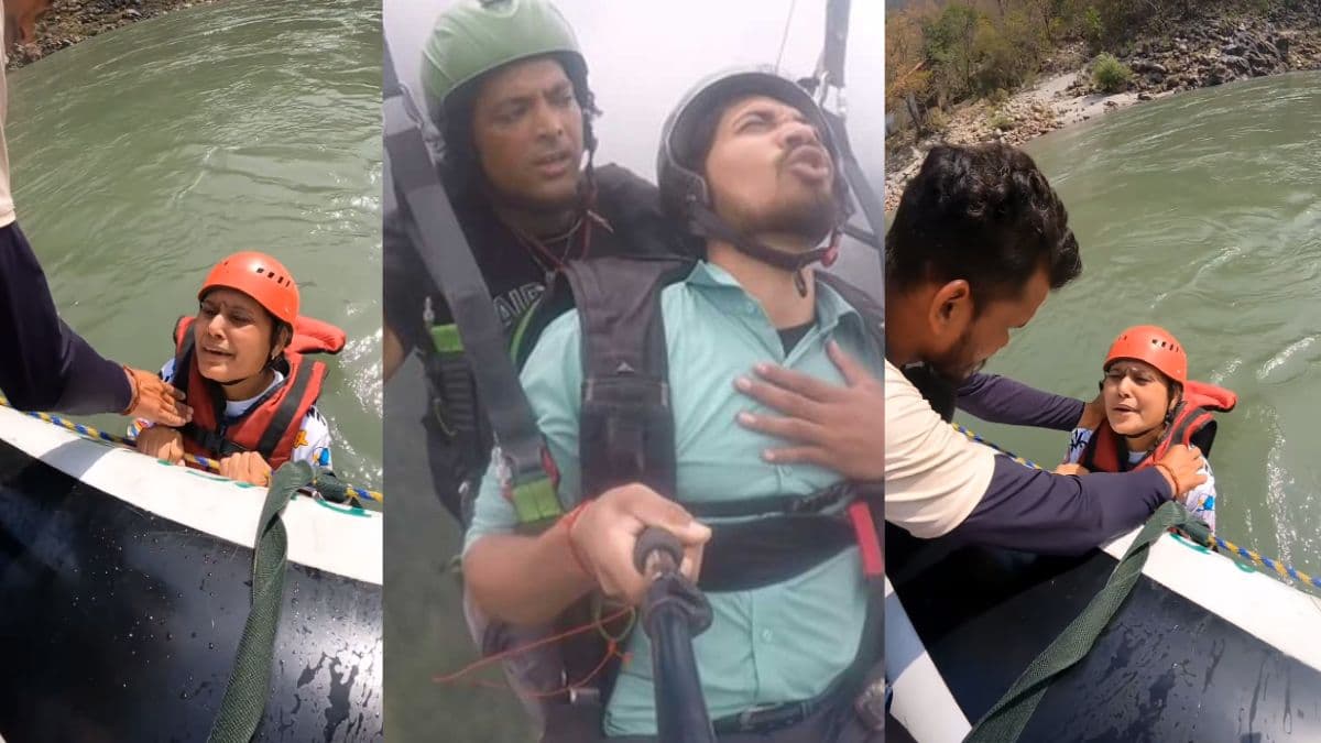 अरे दीदी! राफ्टिंग करने गई लड़की को देख 'लैंड करवा दे' लड़के की आई याद, वीडियो वायरल