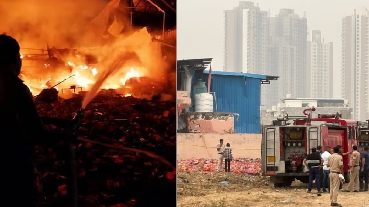 गुरुग्राम में फैक्ट्री में बॉयलर फटा, भीषण अग्निकांड में 2 लोग जिंदा जले और बिल्डिंग-मकानों की हिलीं नींवें