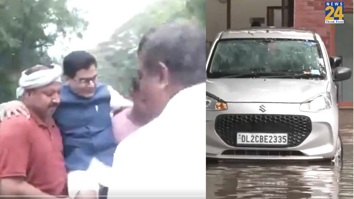 हे भगवान! इतनी बारिश, सांसद को गोद में उठा गाड़ी में बैठाना पड़ा; जलमंत्री का घर भी हुआ 'पानी-पानी'