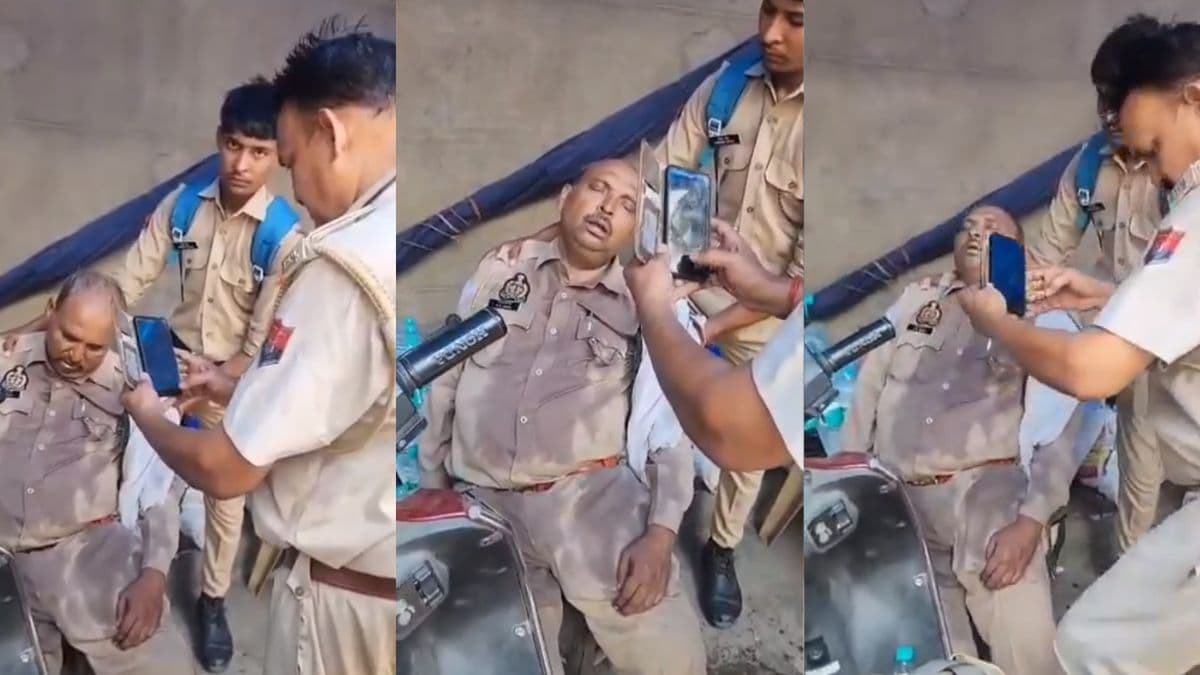 शर्मनाक! हीट स्ट्रोक से बेहोश हुआ कॉन्स्टेबल, वीडियो बनाता रहा दारोगा; हो गई मौत