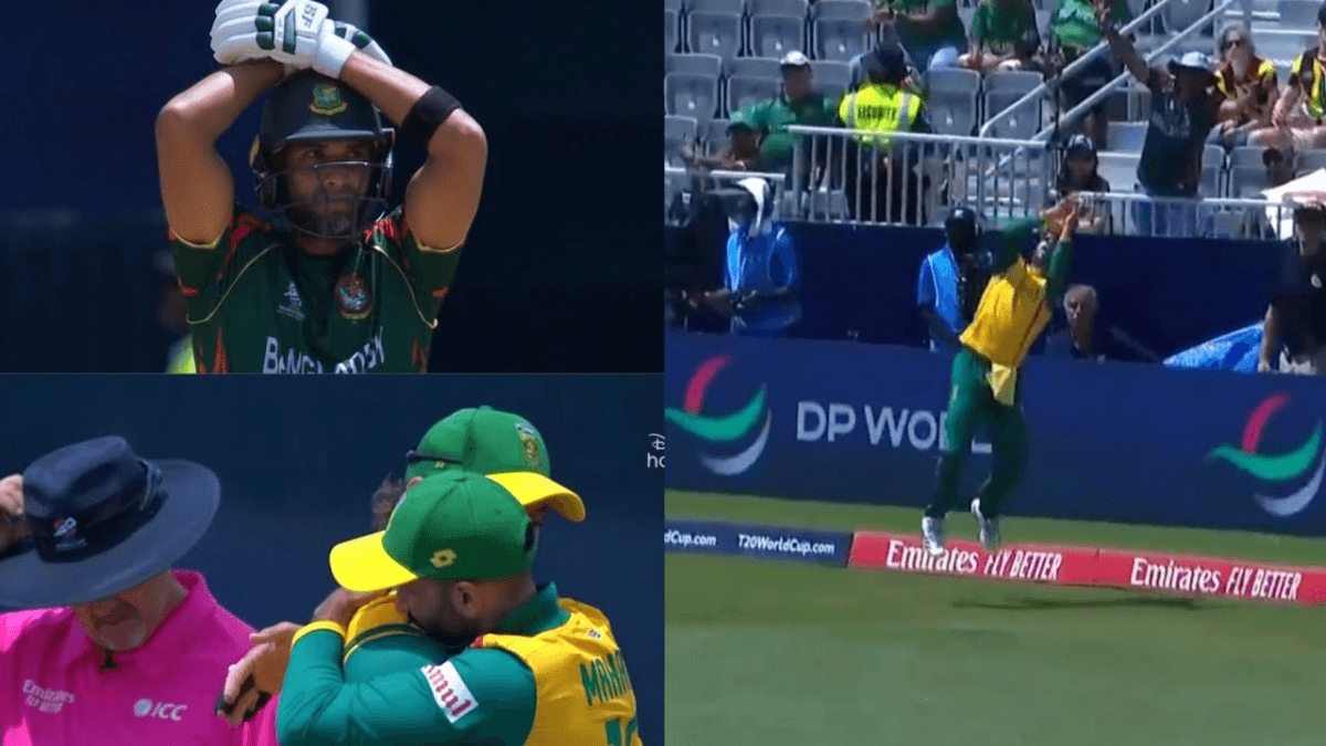 SA Vs BAN: मार्करम ने पकड़ा हैरतअंगेज कैच, अफ्रीका को ऐसे हार से बचाया